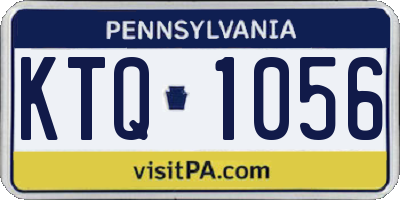 PA license plate KTQ1056