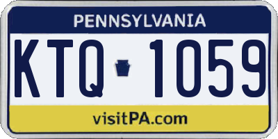 PA license plate KTQ1059