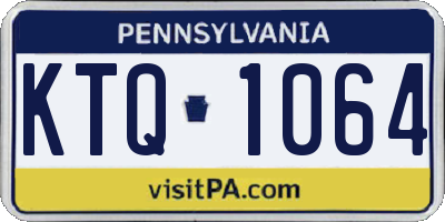 PA license plate KTQ1064