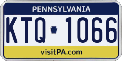 PA license plate KTQ1066