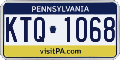 PA license plate KTQ1068