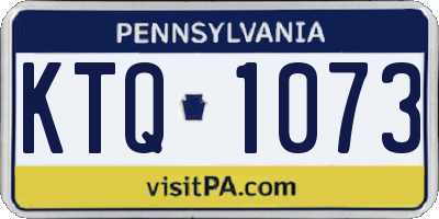 PA license plate KTQ1073