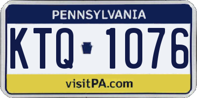 PA license plate KTQ1076