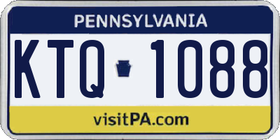 PA license plate KTQ1088