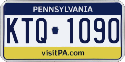 PA license plate KTQ1090