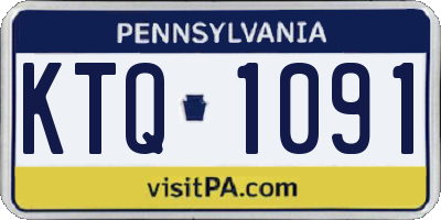 PA license plate KTQ1091