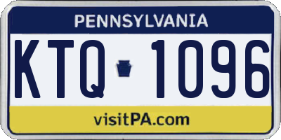 PA license plate KTQ1096