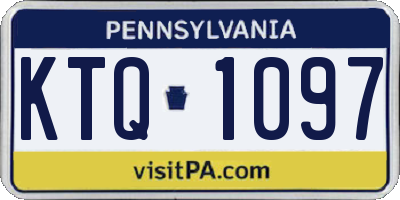 PA license plate KTQ1097