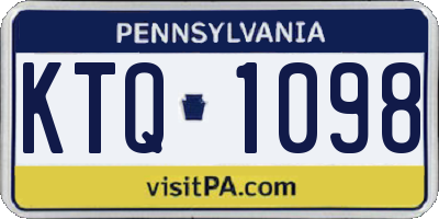 PA license plate KTQ1098