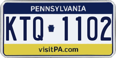 PA license plate KTQ1102
