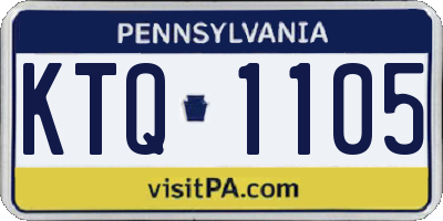 PA license plate KTQ1105