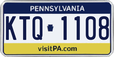 PA license plate KTQ1108