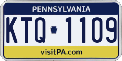 PA license plate KTQ1109