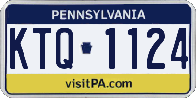 PA license plate KTQ1124