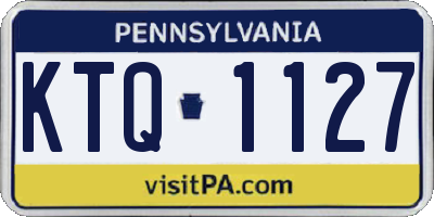 PA license plate KTQ1127