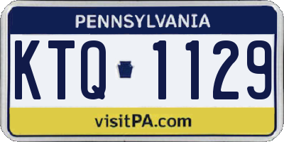 PA license plate KTQ1129