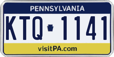 PA license plate KTQ1141