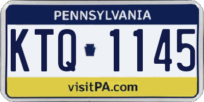 PA license plate KTQ1145