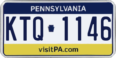 PA license plate KTQ1146