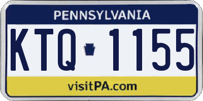 PA license plate KTQ1155