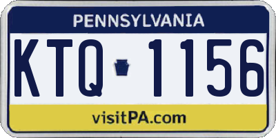 PA license plate KTQ1156