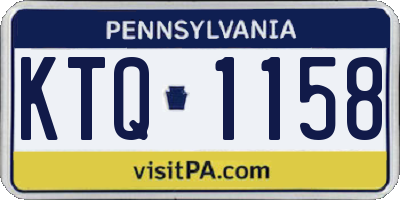 PA license plate KTQ1158