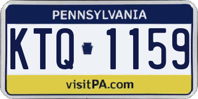 PA license plate KTQ1159