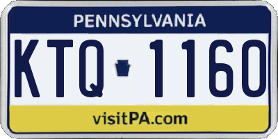 PA license plate KTQ1160
