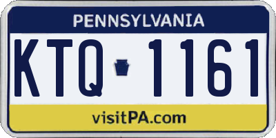 PA license plate KTQ1161