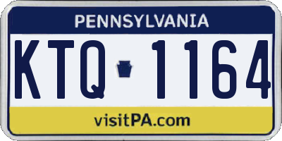 PA license plate KTQ1164
