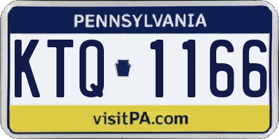 PA license plate KTQ1166
