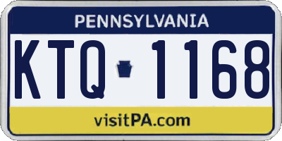 PA license plate KTQ1168