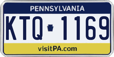 PA license plate KTQ1169