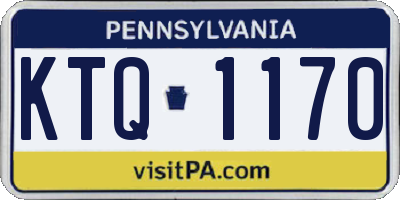 PA license plate KTQ1170