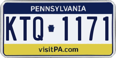 PA license plate KTQ1171