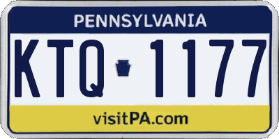 PA license plate KTQ1177