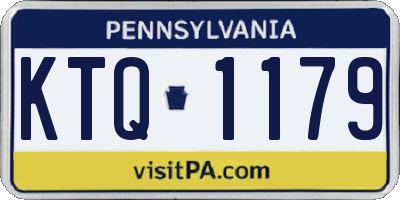 PA license plate KTQ1179