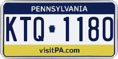 PA license plate KTQ1180