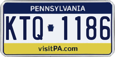 PA license plate KTQ1186