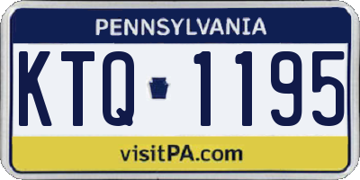 PA license plate KTQ1195