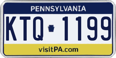 PA license plate KTQ1199