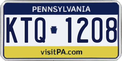 PA license plate KTQ1208