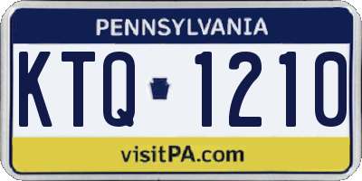 PA license plate KTQ1210