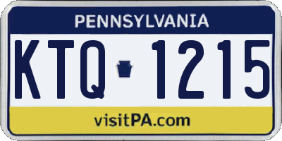 PA license plate KTQ1215