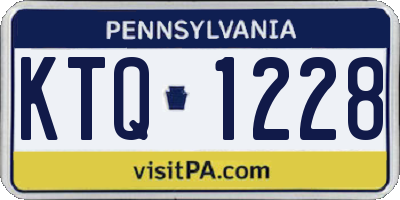 PA license plate KTQ1228