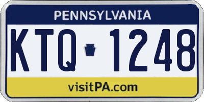 PA license plate KTQ1248