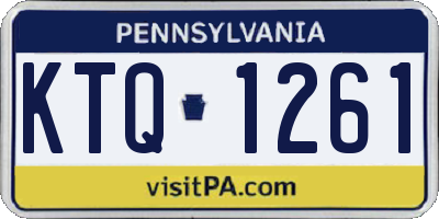 PA license plate KTQ1261