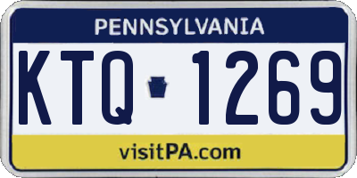 PA license plate KTQ1269