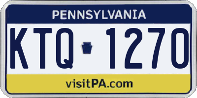 PA license plate KTQ1270