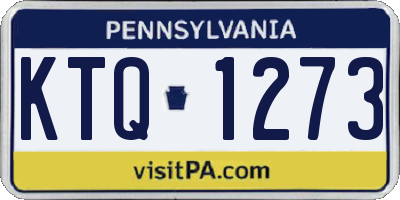 PA license plate KTQ1273